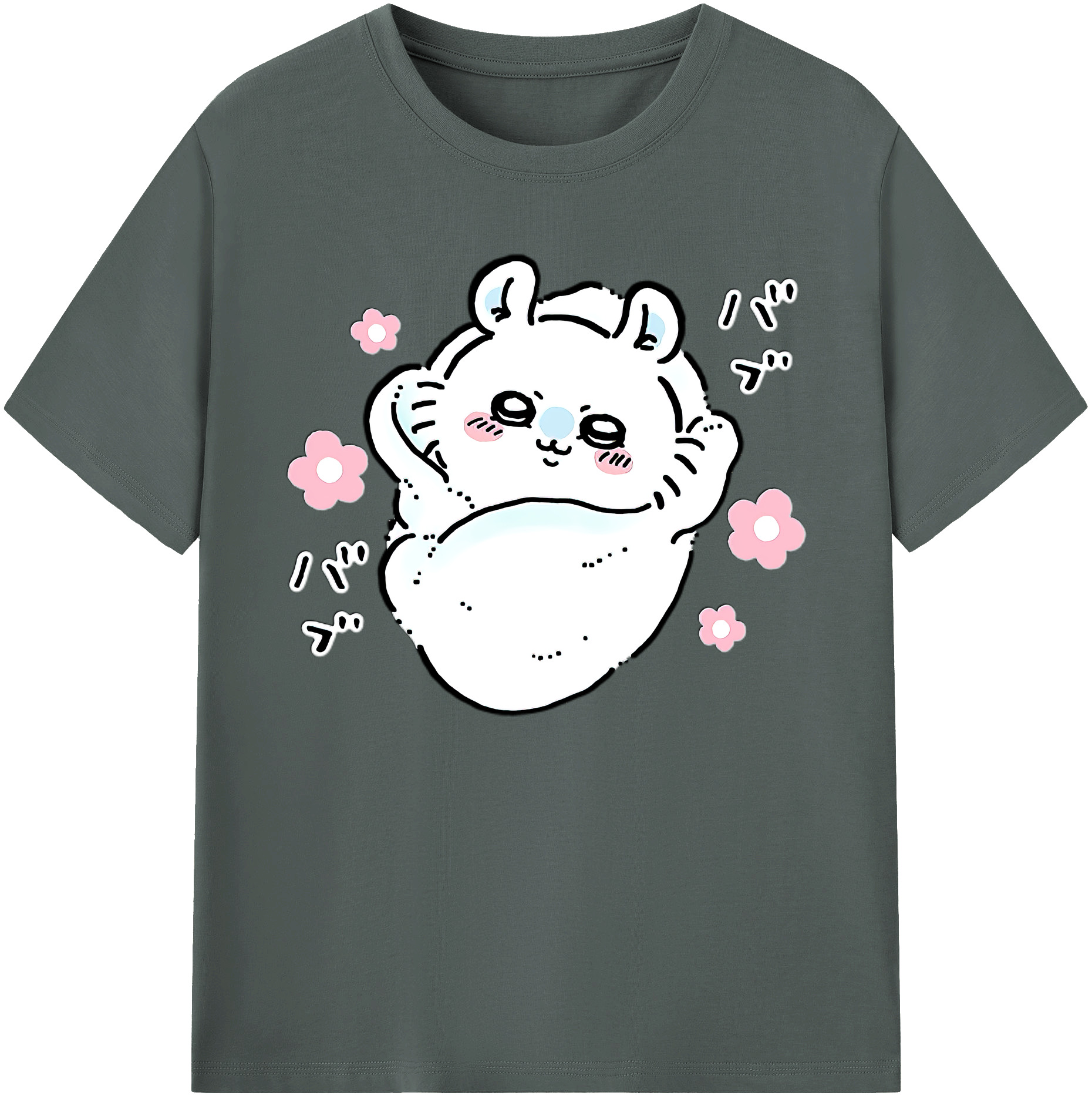 （画像用） ちいかわ モモンガ Chii-kawa Momonga 綿100％ メンズ半袖Tシャツ｜肌触りやわらか＆通気性